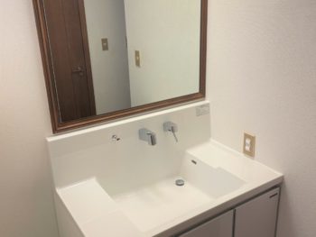松山市　O・A様邸　トイレ改装・洗面化粧台交換工事事例